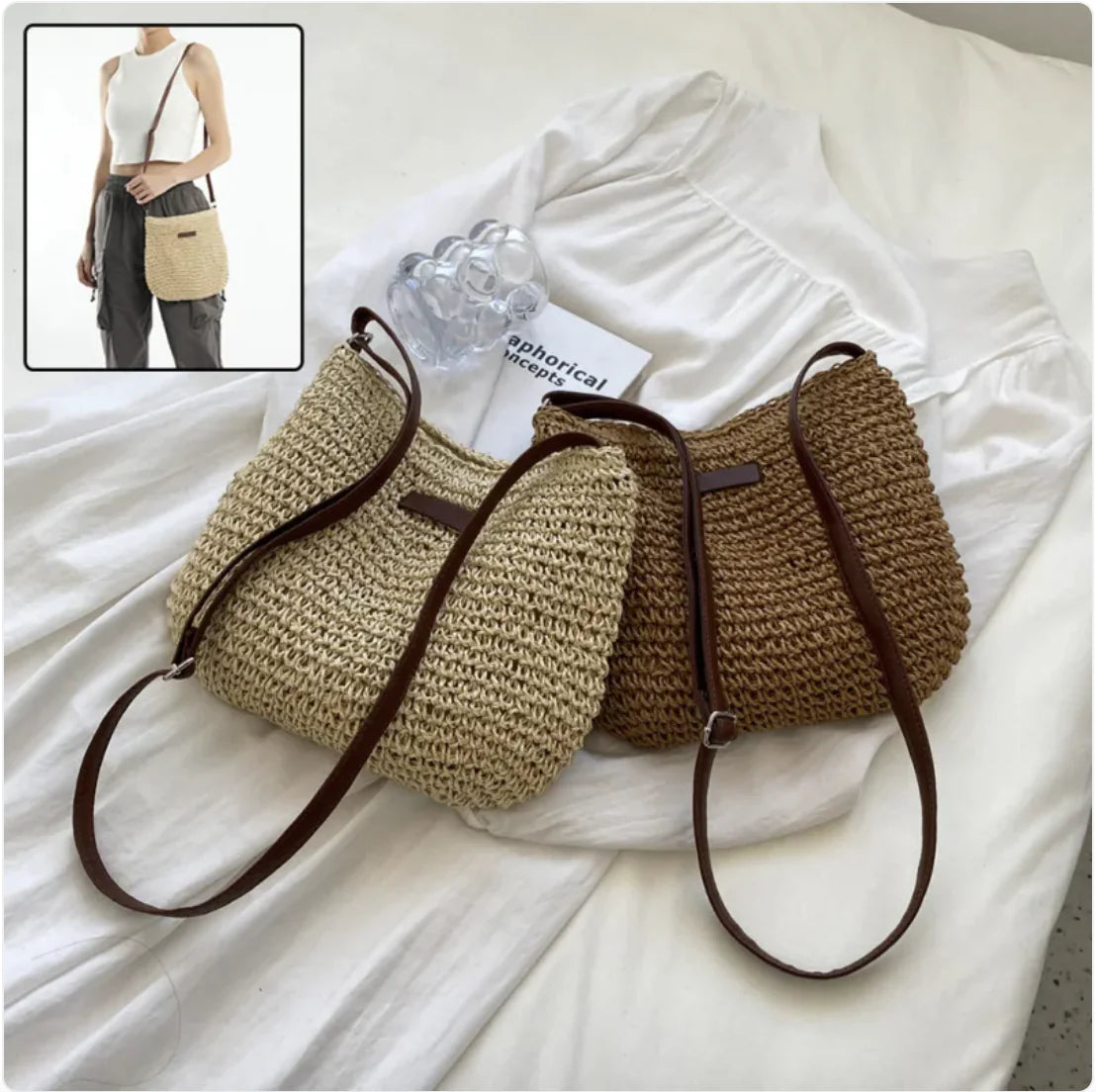 Straw Tote Bag